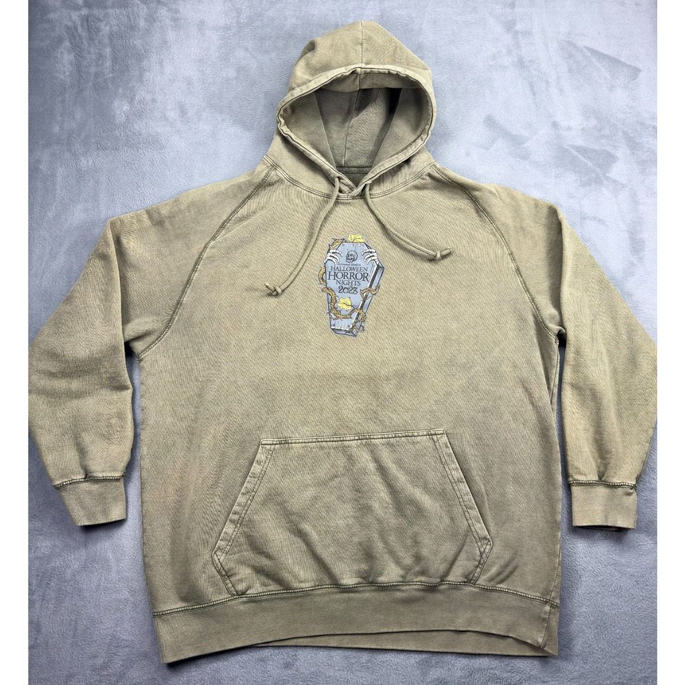 Universal Studios Halloween Horror Nights 2023 Hoodie Men's 2X Green Cotton